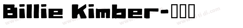 Billie Kimber字体转换